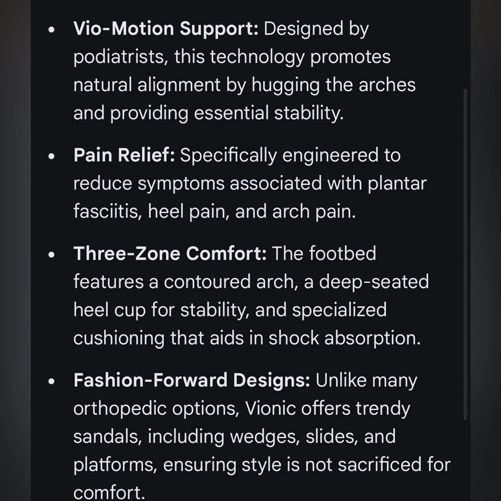 Vionic High Tide II Podiatrist Designed Navy Platform Flip Flop Sandals. Size 9 - Picture 12 of 13